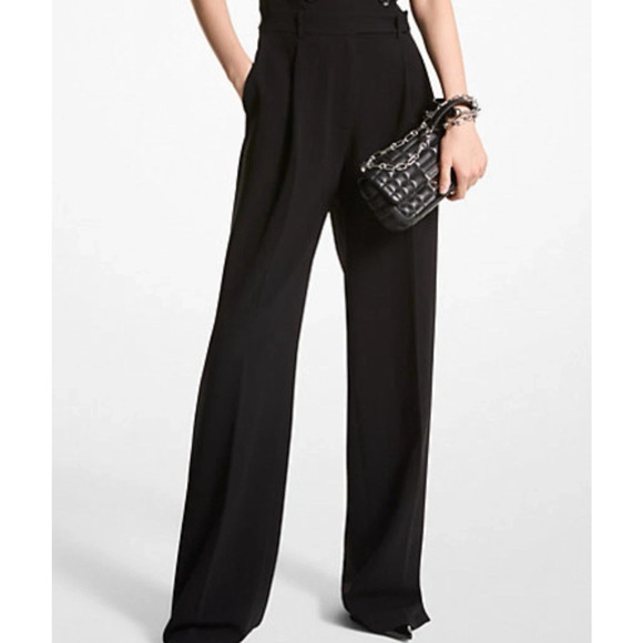 Michael Kors Crepe Double Breasted Jumpsuit Black Size 4 - Picture 3 of 8
